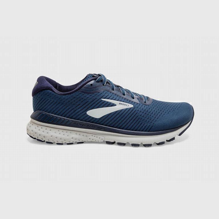 Brooks Adrenaline Gts 20 - Zapatillas Running Asfalto Hombre - Gris / Azul Marino (TW6548910)